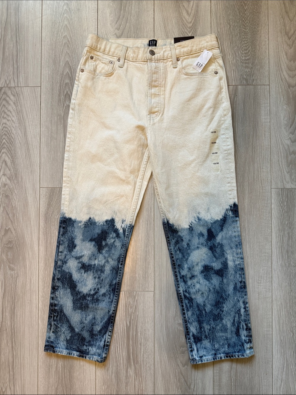 Gap Cheeky Straight Ombré Acid Wash Jeans